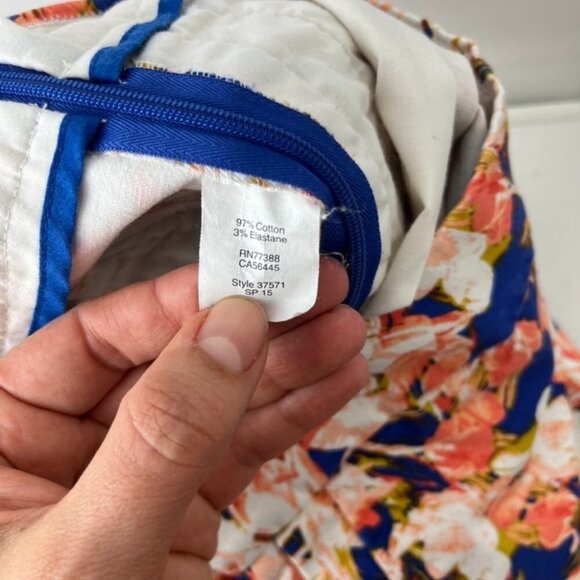 J Crew Factory Floral Stretch Cotton Shorts - Picture 5 of 5